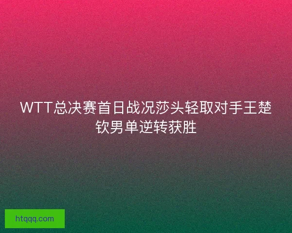 WTT总决赛首日战况莎头轻取对手王楚钦男单逆转获胜